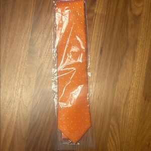 The Tie Bar Orange Microdot Tie